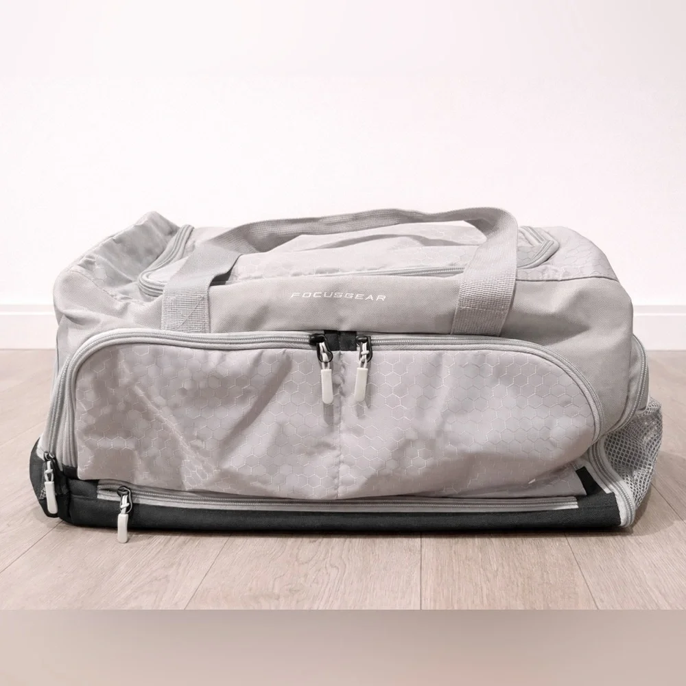 Light Gray Men's Travel Duffel Bag